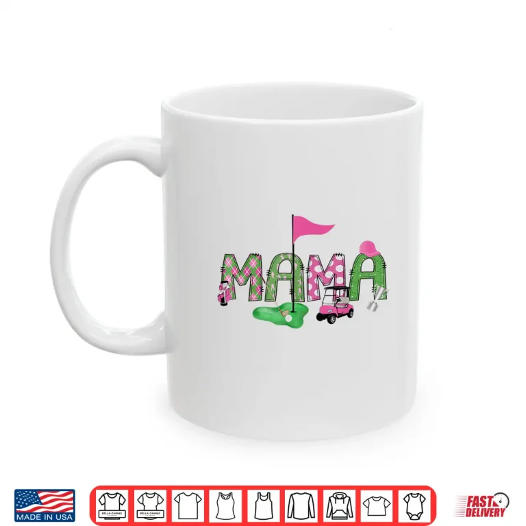 Mug Pink Hole In One Golf First Birthday Parent Identity Shirt