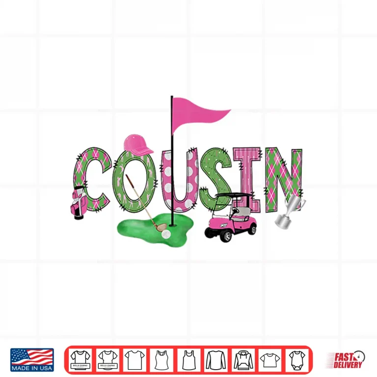 Design Pink Hole In One Golf First Birthday Relative Identity Shirt