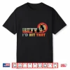 Retro Id Hit That Disc Golf Frisbee Parent Golfer Funny Shirt