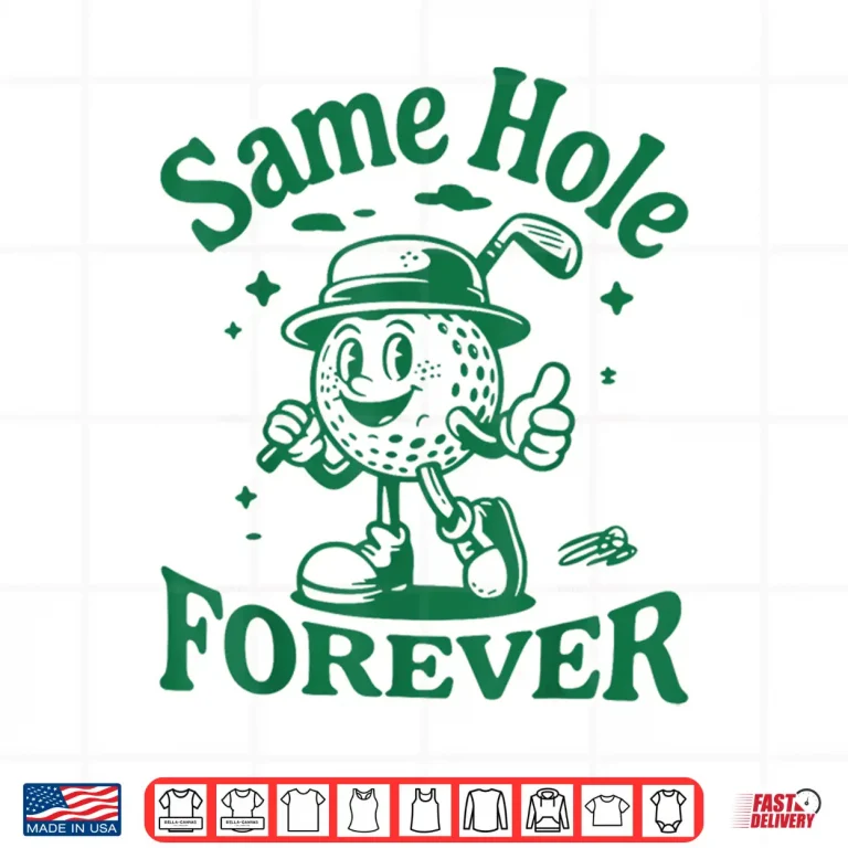 Design Same Hole Forever Golf Bachelor Party Groom Wedding Shirt