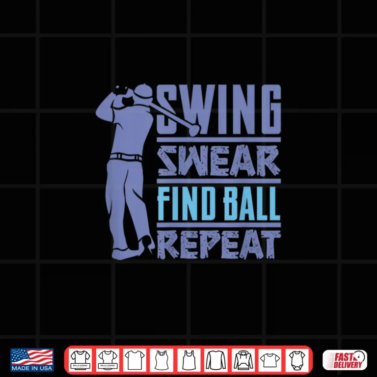 Design Swing Swear Find Golf Cart Golfer Costume Humor Funny Shirt