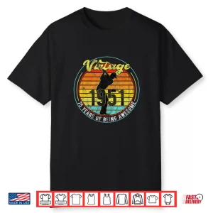 75 Year Old Vintage Golf Golfer 1951 75Th Birthday Shirt
