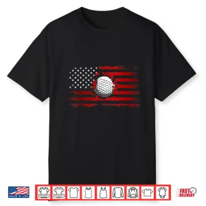 American Flag Golf Shirt