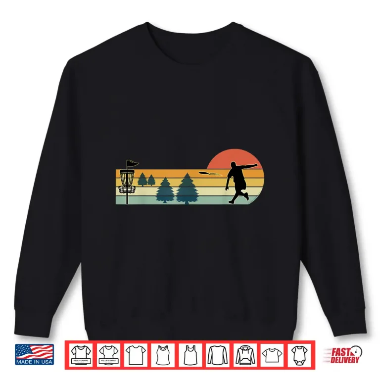 Sweatshirt Cool Retro Disc Golf Sport Shirt
