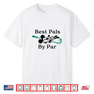 Disney Golf Mickey Mouse & Pluto  Best Pals By Par  Golfing Shirt