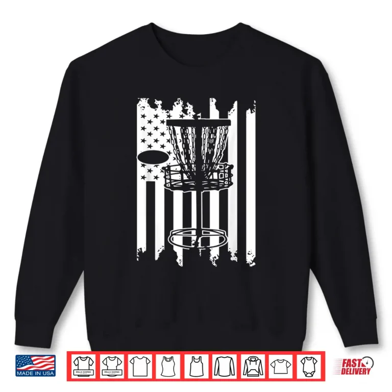 Sweatshirt Disc golf USA Flag Shirt