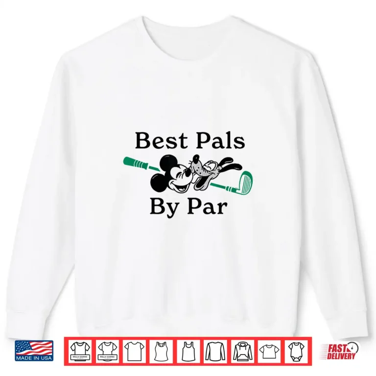 Sweatshirt Disney Golf Mickey Mouse Pluto Best Pals by Par Golfing Shirt