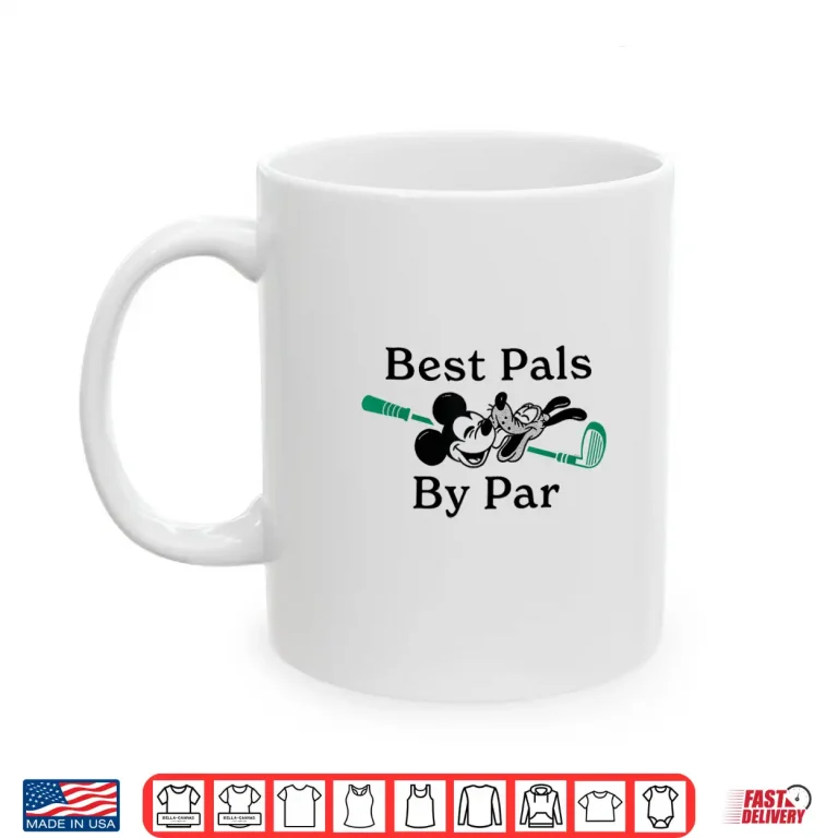 Mug Disney Golf Mickey Mouse Pluto Best Pals by Par Golfing Shirt
