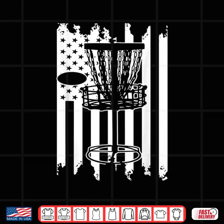 Design Disc golf USA Flag Shirt