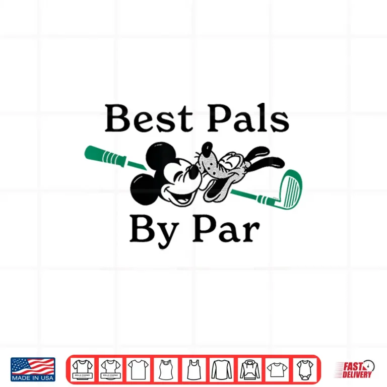 Design Disney Golf Mickey Mouse Pluto Best Pals by Par Golfing Shirt