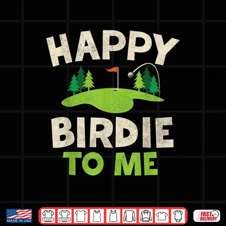 Design Funny Golf Birthday Shirt Happy Birdie Golfer Kids Boys Men Shirt
