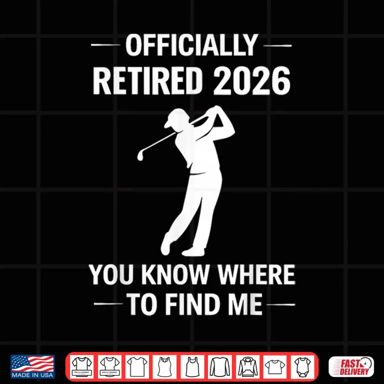 Design Mens Retired 2026 Golf Retirement Golfer Men Shirt