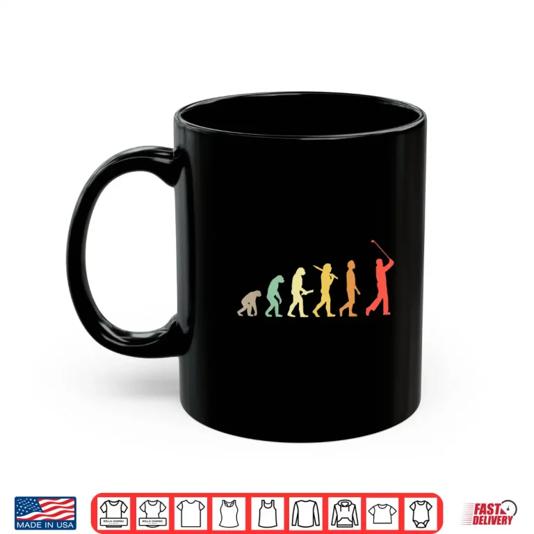 Mug Retro Golf Evolution Gift For Golfers Golf Players Shirt