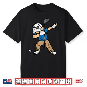 Dabbing Golfer Golf Professional Youth Aesthetic Humor Funny Shirt