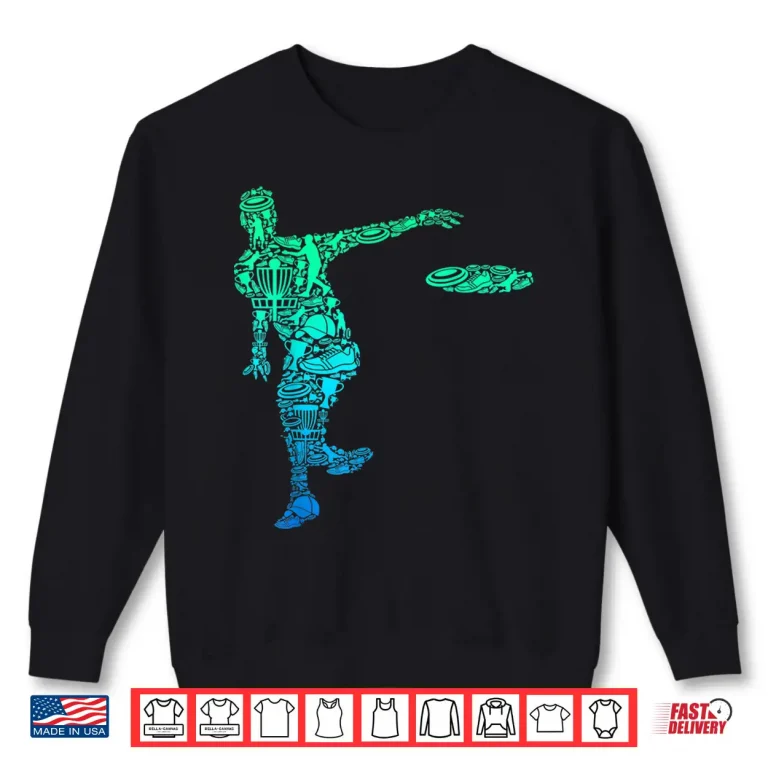 Sweatshirt Frisbee Professional Disc Golf Athletic Graphic Apparel Shirt