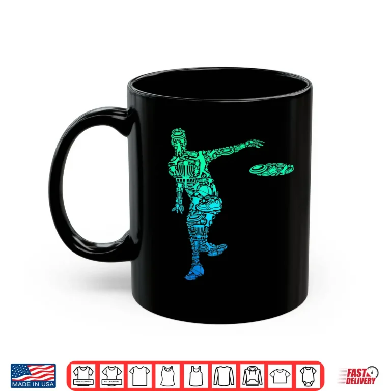 Mug Frisbee Professional Disc Golf Athletic Graphic Apparel Shirt