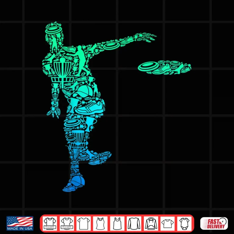 Design Frisbee Professional Disc Golf Athletic Graphic Apparel Shirt