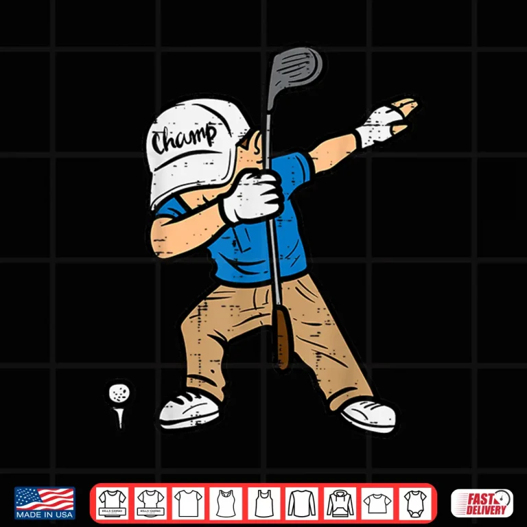 Design Dabbing Golfer Golf Professional Youth Aesthetic Humor Funny Shirt