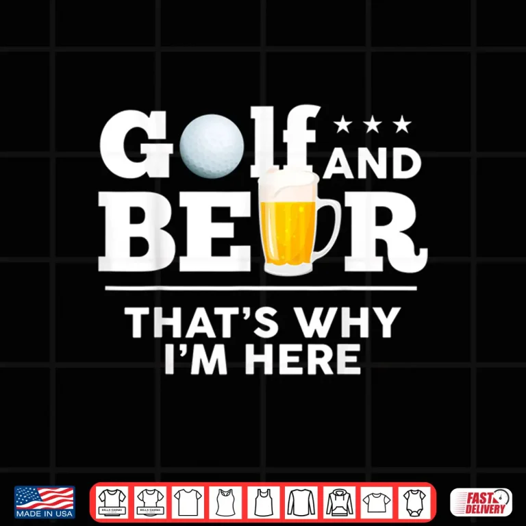 Design Golf And Beer Joke Golf Drinking Fathers Day Humor Funny Shirt