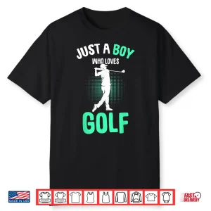 Just A Youth Who Loves Golf Professional Athletic Graphic Shirt
