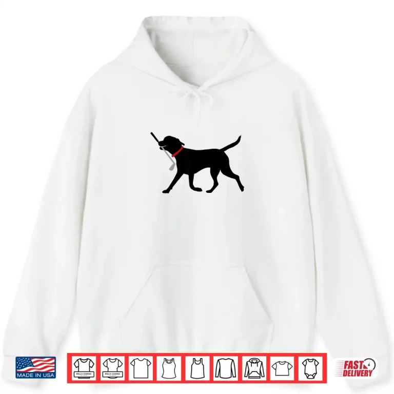 Hoodie Labrador Fetch Club Golf Cute Black Lab Animal Graphic Shirt