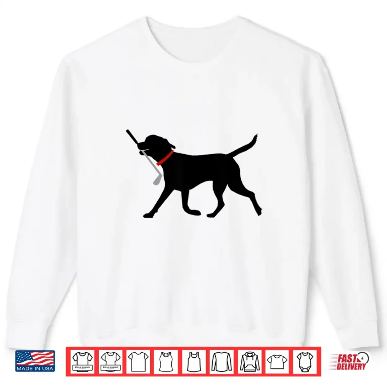 Sweatshirt Labrador Fetch Club Golf Cute Black Lab Animal Graphic Shirt