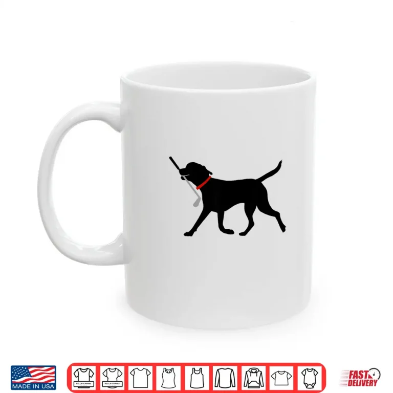 Mug Labrador Fetch Club Golf Cute Black Lab Animal Graphic Shirt