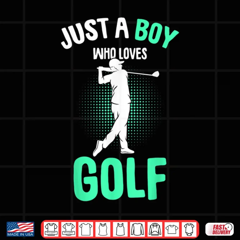 Design Just A Youth Who Loves Golf Professional Athletic Graphic Shirt