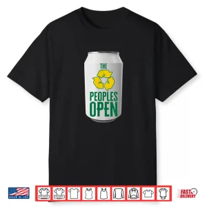 Peoples Open Beer Can Waste Management Golf Professional Shirt