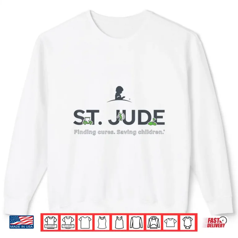 Sweatshirt Professional Charity St Jude Golf Logo Graphic Athletic Shirt