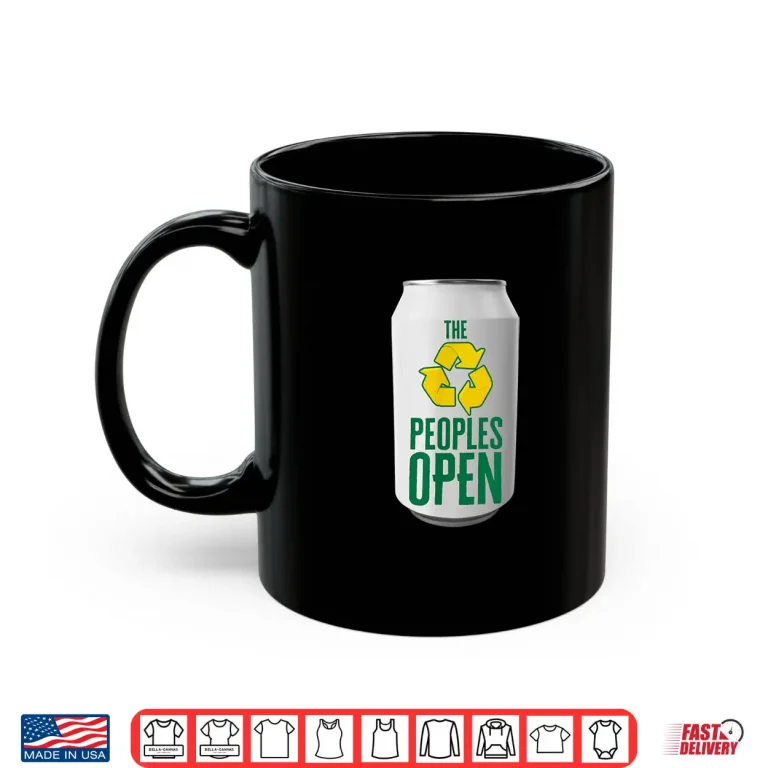 Mug Peoples Open Beer Can Waste Management Golf Professional Shirt