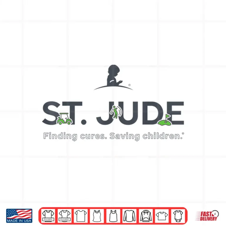 Design Professional Charity St Jude Golf Logo Graphic Athletic Shirt
