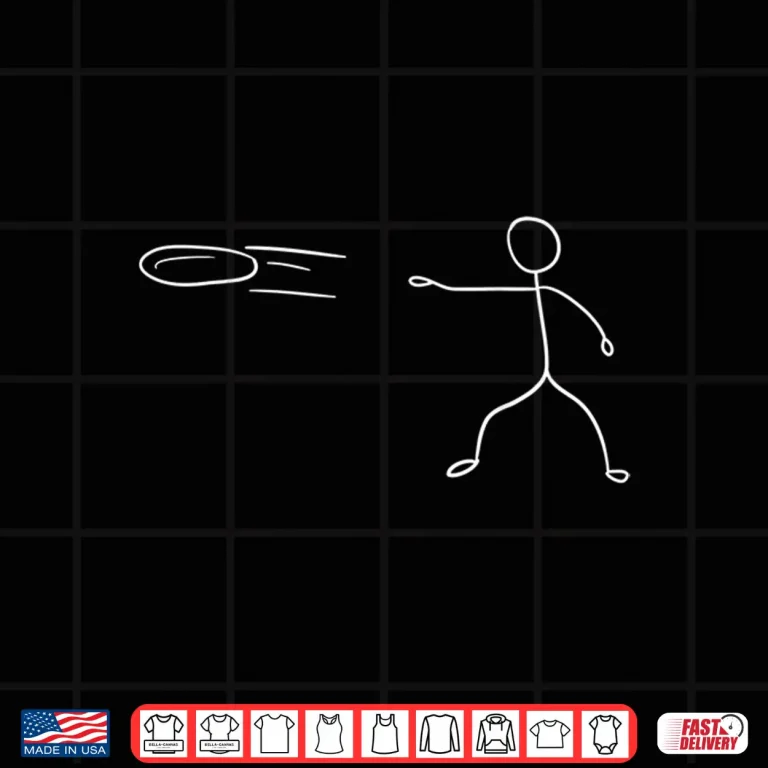 Design Stickman Player Disc Golf Sports Lover Professional Humor Shirt