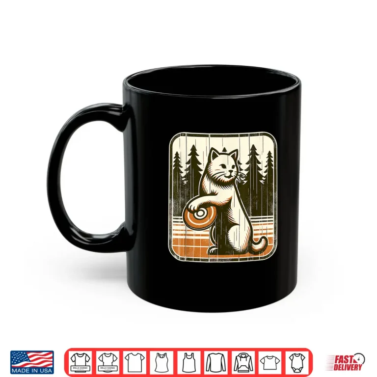 Mug Disc Golfer Cat Disc Golf Player Shirt
