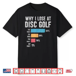 Funny Disc Golf Design For Men Women Disc Golf Player Golfer Shirt