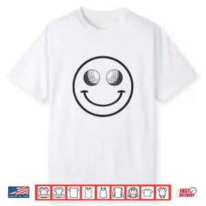 Funny Smile Golf Ball Men Women Cute Player Golfer Shirt