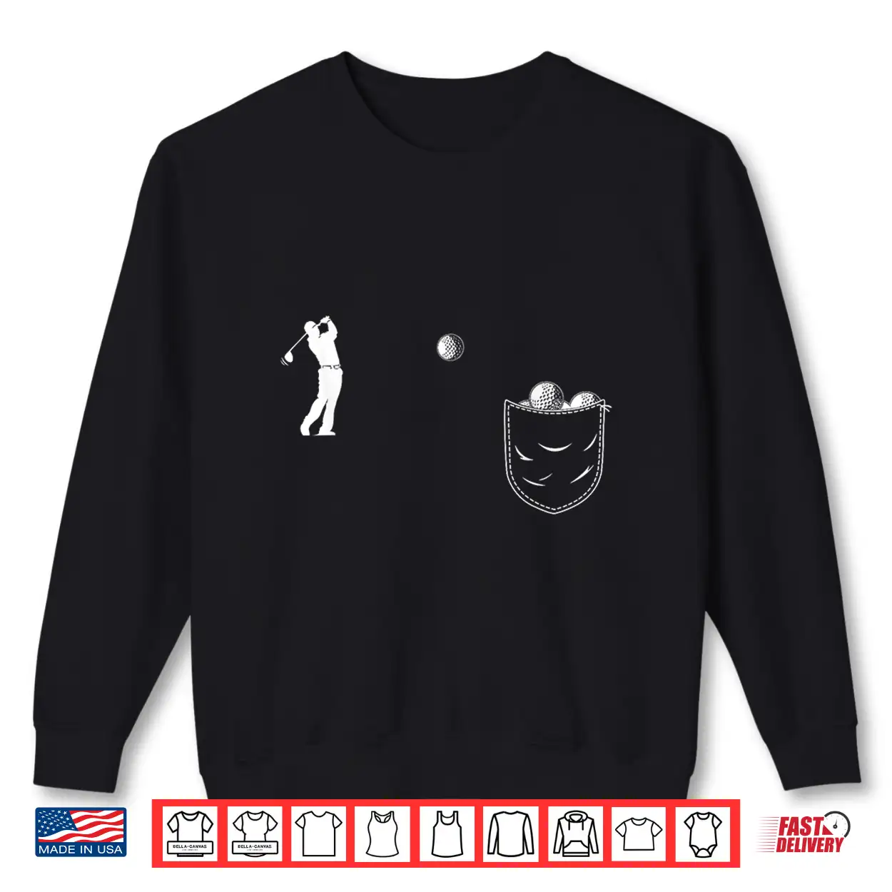 Funny Golfer Art Golf Balls In Pocket Funny Golfing Shirt Funny Golfer Art Golf Balls In Pocket Funny Golfing Shirt