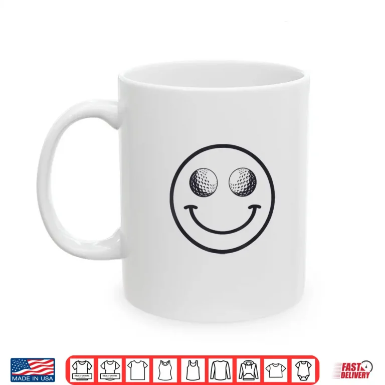 Mug Funny Smile Golf Ball Men Women Cute Player Golfer Shirt