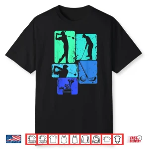 Golf Club Golfer Golfing Boys Kids Shirt