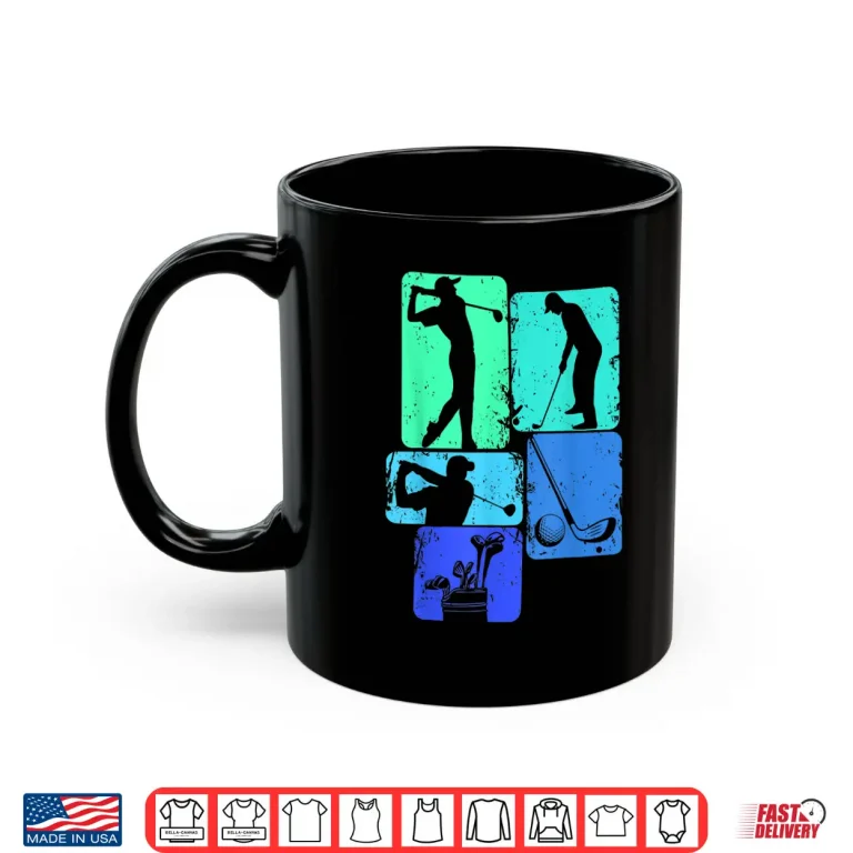 Mug Golf Club Golfer Golfing Boys Kids Shirt