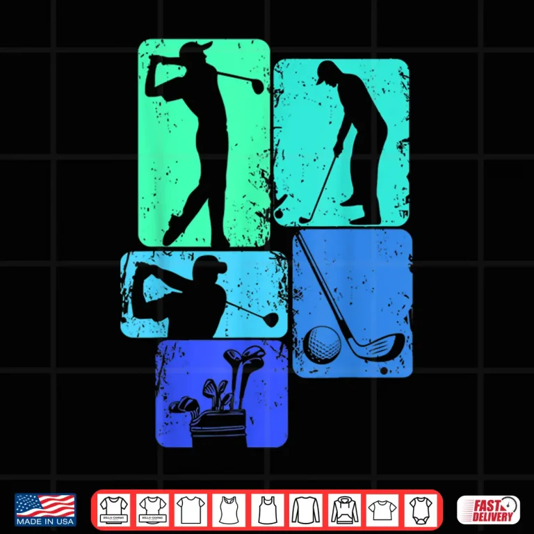 Design Golf Club Golfer Golfing Boys Kids Shirt