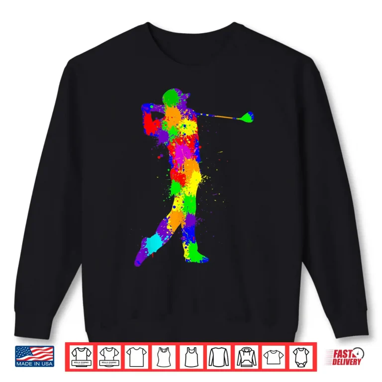 Sweatshirt Golf Club Golfer Golfing Kids Boys Shirt