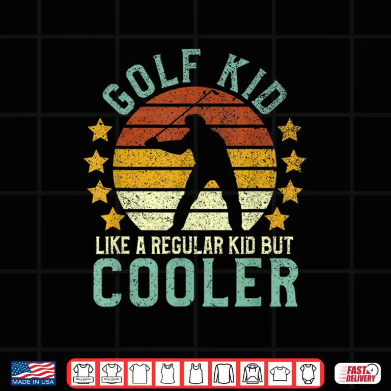 Design Golf Kids Funny Young Golfer Golfing Lover Gift Shirt