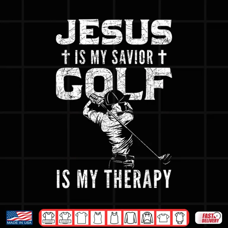 Design Golf Player Christian Sports Lover Gift Idea Jesus Shirt