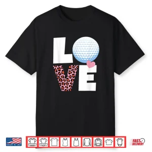 I Heart Golf Womens Or Girls Golf Shirt