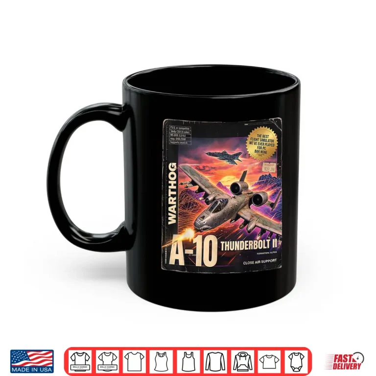 Mug A 10 Warthog Fictional PC Game Box Front and Back Y2K Style Shirt