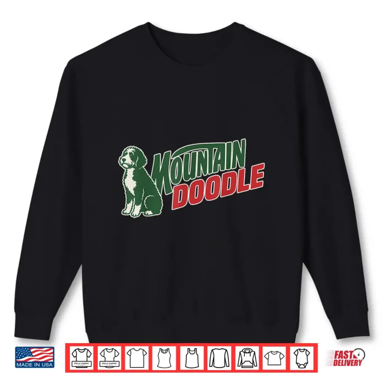 Sweatshirt Mountain Doodle Dog Lovers Vintage Retro Outdoor Hiking Shirt