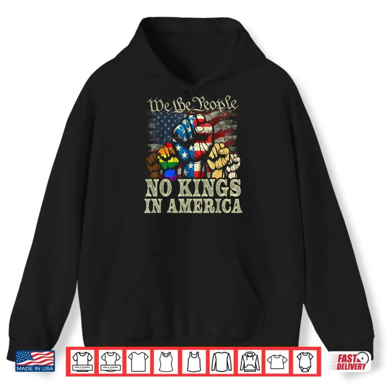 Hoodie No Kings March 28 No Kings Day Funny Shirt