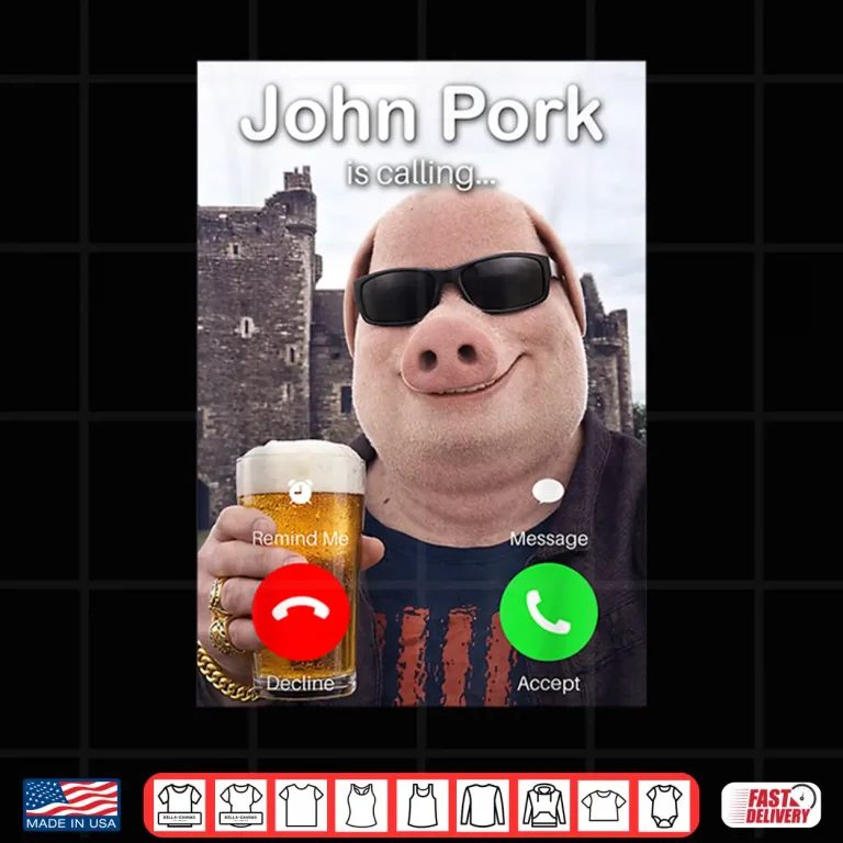 Design Beer Day John Pork is Calling Meme Shirt