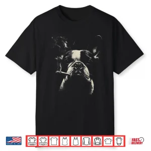 French Bulldog Smoking Frenchie With Cigarette Shirt